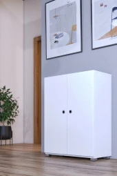 Mokaparkavm Prenses Ayakkabı Dolabı Ayakkabılık Fonksiyonel Çok Amaçlı Dolap - 2