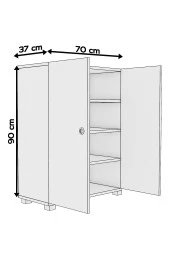 Mokaparkavm Prenses Ayakkabı Dolabı Ayakkabılık Fonksiyonel Çok Amaçlı Dolap - 4