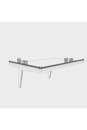 Mokaparkavm Kamelya Duvara Monte Katlanabilir Yemek Masası Çalışma Masası Balkon Masası - 4