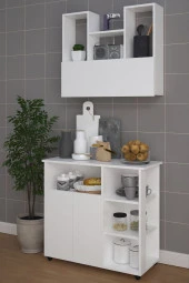 Mokaparkavm Angela Mikrodalga Fırın Dolabı Çok Amaçlı Dolap - 1