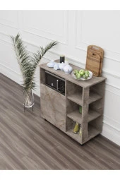 Mokaparkavm Bozlale Mikrodalga Fırın Dolabı Kahve Dolabı - 3