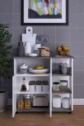 Mokaparkavm Bozlale Mikrodalga Fırın Dolabı Kahve Dolabı - 4