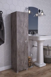 Mokaparkavm Saltik Çok Amaçlı Dolap Tek Kanat Raflı Saltik1001 - 1