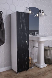 Mokaparkavm Saltik Çok Amaçlı Dolap Tek Kanat Raflı Saltik1001 - 1