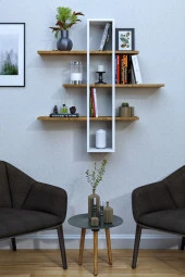 Mokaparkavm Yaz Kitaplık Dekoratif Raf - 3