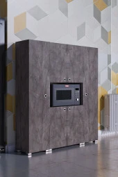 Mokaparkavm Stil Mikrodalga Fırın Dolabı - 1