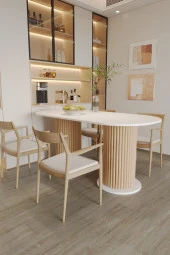 Mokaparkavm Mega Antoryum Yemek Masası Mutfak Masası - 3