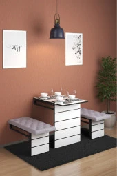 Mokaparkavm Açelya Yemek Masası Mutfak Masası Balkon Masası - 2