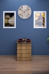 Mokaparkavm Fulya Duvara Monte Katlanbilir Pratik Yemek Masası Balkon Masası Çalışma Masası - 2