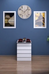 Mokaparkavm Fulya Duvara Monteli Katlanabilir Pratik Yemek Masası Balkon Masası Çalışma Masası thumbnail 2