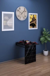 Rafineritasarım Açılır Katlanabilir Duvara Monte Yemek Masası Balkon Masası Çalışma Masası - 1