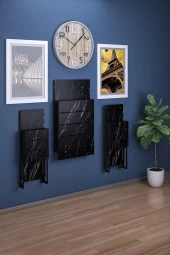 Mokaparkavm Firuze Duvara Monte Katlanabilir 2 Tabureli Pratik Yemek Masası Balkon Masası - 3