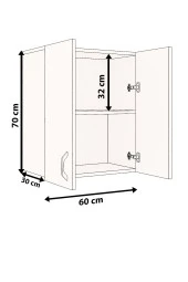Mokaparkavm Moza Çok Amaçlı Dolap Kapaklı Mutfak Balkon Banyo - 3