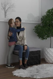 Mokaparkavm Mimoza Tabure Antre Griş Hol Ayakabı Önü - 1