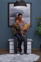 Mokaparkavm Mimoza Duvara Monte Katlanabilir Tabure Engeli Tabure Balkon Tabure - 1