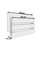 Mokaparkavm Mimoza Duvara Monte Katlanabilir Tabure Engeli Tabure Balkon Tabure - 3