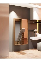 Mokaparkavm Aydınlık Ütü Masası Aynalı Dolaplı Katlanabilir Ütü Masası - 3