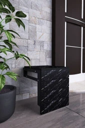 Rafineritasarım Duvara Monte Katlanabilir Tabure Çok Amaçlı Tabure Engelli Oturağı - 2