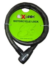 XBYC 81902 1.5M 25×1500 mm Halat Kilit Anahtarlı Yüksek Güvenlikli Motosiklet Kilidi - 1
