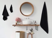 %100 Pamuk 6 Parça Microcotton Mutfak Havlusu / El & Yüz Havlusu / Banyo Havlusu Seti Hürsan Saphir - 1