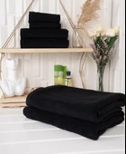 %100 Pamuk 6 Parça Microcotton Mutfak Havlusu / El & Yüz Havlusu / Banyo Havlusu Seti Hürsan Saphir - 6