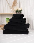 %100 Pamuk 6 Parça Microcotton Mutfak Havlusu / El & Yüz Havlusu / Banyo Havlusu Seti Hürsan Saphir - 3