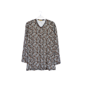 Anne Model bluz Kadın uzun kol iki iplik kalın bluz 6838 -08 - 1