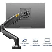 NORTH BAYOU F80 AMORTİSÖRLÜ MASA  MONİTÖR STANDI (17"-30" 1li STAND - KAPASİTE : 2kg-9kg) - 5