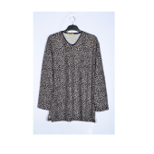 Anne Model bluz Kadın uzun kol iki iplik kalın bluz 6838-05 - 1