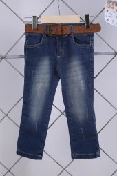 Babyhola Pamuk Gömlek Kot Pantolon Erkek Bebek Çocuk Bayramlık Takım Elbise 22356 - 4