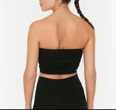 Ultra Rahat Seamless Staplez Fitilli Spor Sütyeni, Rahat Fitness Crop ve Büstiyer - 3