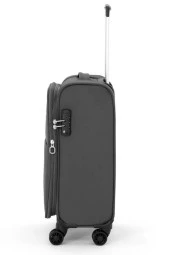 Pierre Cardin Ultra Light Hafif Lüx Kumaş Kabin Boy Valiz Antrasit 04PC4200 thumbnail 3