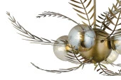 LampaLuce Alekos Modern Tasarım Yapraklı Sarkıt Avize Sarı 100x90cm - 3