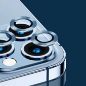 Apple iPhone 13 Pro Max Kamera Lens Koruyucu Çerçeveli Koruyucu CL-04 - 10