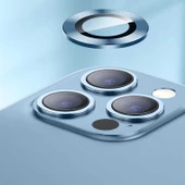 Apple iPhone 13 Pro Max Kamera Lens Koruyucu Çerçeveli Koruyucu CL-04 - 5