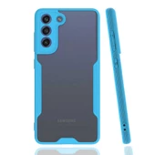 Samsung Galaxy S21 FE Kılıf Kenar Renkli Kamera Korumalı Mat Kapak - 5