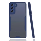 Samsung Galaxy S21 FE Kılıf Kenar Renkli Kamera Korumalı Mat Kapak - 6