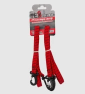 Xbyc 2042 Kauçuk Motosiklet Lüx Kancalı İkili Bagaj Lastiği Kırmızı - 1