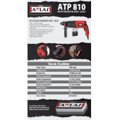Attlas ATP 810 800 W Pneomatik Kırıcı Delici Matkap 3 KG - 2