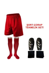 Mugesporgiyim Lüx Futbol Şort Çorap Tekmelik Seti - 1