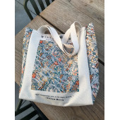 William Morris Kanvas Bez Çanta Yıkanabilir Metal Çıtçıtlı Cepli - 1