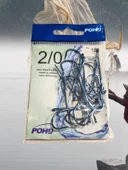 Uzun Pa.la Delikli Sap 2/0 Numara 18'li Paket Parlak Mavi M-9946 Sb Baitholder Olta Iğnesi - 1