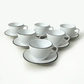 Keramika Keraart Simply Kera Çay Takımı 12 Parça 6 Kişilik 19985 - 2
