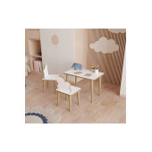 YüceerHomeÇocuk Masa Sandalye Yaz Sil Oyun Aktivite Montessori 1 Masa 2 Sandalye - 2