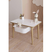 YüceerHomeÇocuk Aktivite Masa Sandalye Çekmeceli Yaz Sil Oyun Etkinlik 1 Adet Masa 2 Adet Sandalye - 2