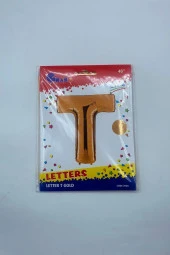 Harf Folyo Balon T Gold 40"(102cm)- - 1