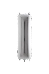 Harf Folyo Balon I Gümüş 40"(102cm)- - 1