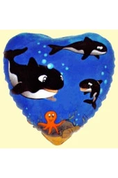 18" Whale Folyo Balon- 10 Adet - 1