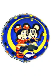 18'' M.& P. Monn Light Round Folyo Balon- 10 Adet - 1