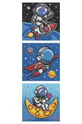 Yetişkin Boncuk Aktivite Seti(Astronot)- - 4